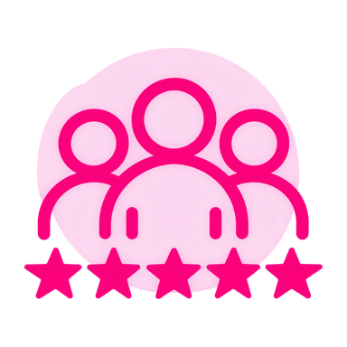 persone e valutazioni in pink