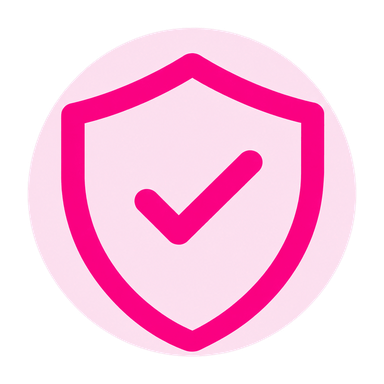 scudo con spunta in pink